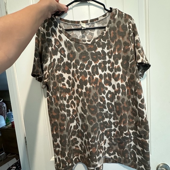 Flamingo Urban Tops - Leopard Print Women's Top
